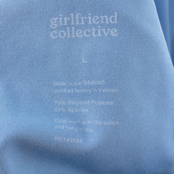 Girlfriend Collective Blue Bike Unitard One Piece Romper - Picture 8 of 10